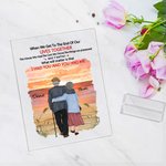 Henkilökohtainen rakkaudenjulistus Lyyrinen runous Auringonnousu maisema Akryyli plaketti Memorial Lahja House Decorations