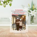 Henkilökohtainen elämänkumppanini Rakastan sinua ikuisesti ja aina Kaupunki Night View Akryyli Plaque Vuosipäivä Lahja House Decorations