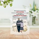 Henkilökohtainen Minulla oli sinut ja sinulla oli minut Dusk Seaside akryyli plaketti Milestone Desk Ornamentti