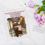 Henkilökohtainen rakkaudenjulistus Lyyrinen runous Rakastan sinua Syksyn kaupunki yö akryyli plaketti aika muistaminen talon koristeet