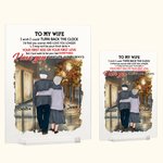 Henkilökohtainen miehelleni vaimolleni rakastan sinua syksyn lehdet akryyli plaketti ystävänpäivä lahja akryyli koristeena