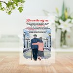 Henkilökohtainen minä löytäisin sinut minä valitsisin sinut kaunis talvi lumi maisema akryyli plaketti vuosipäivä lahja työpöydän koristeeksi