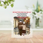 Henkilökohtainen rakkaudenjulistus Lyyrinen runous Rakastan sinua Syksyn kaupunki yö akryyli plaketti aika muistaminen talon koristeet