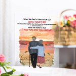 Henkilökohtainen rakkaudenjulistus Lyyrinen runous Auringonnousu maisema Akryyli plaketti Memorial Lahja House Decorations