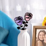 Personalized Handmade Glitter Acrylic Forever Rose Home Decor Mother’s Day Anniversary Gift for Woman