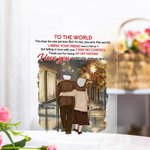 Henkilökohtainen elämänkumppanini Rakastan sinua ikuisesti ja aina Kaupunki Night View Akryyli Plaque Vuosipäivä Lahja House Decorations