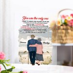 Henkilökohtainen Olet ainoa, jonka valitsen Luonnollinen maisema Merenranta Loma Akryyli Plaque Milestone House Koristeet