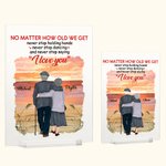 Henkilökohtainen Rakkaus Runo Ei ole väliä kuinka vanhoja saamme koskaan lopeta sanomalla rakastan sinua akryyli plaketti Ystävänpäivä lahja Desk Ornamentti