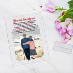 Henkilökohtainen Olet ainoa, jonka valitsen Luonnollinen maisema Merenranta Loma Akryyli Plaque Milestone House Koristeet