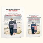 Henkilökohtainen Minulla oli sinut ja sinulla oli minut Dusk Seaside akryyli plaketti Milestone Desk Ornamentti