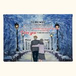 Gepersonaliseerde I Love You Forever and Always Winter Sonata Sneeuwdag Poster Frameless Schilderij Valentijnsdag Cadeau Decoratie Schilderij