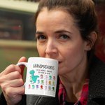 Mug Personnalisé avec Dessins Dinosaure et Noms Tasse Thème Grandmasaurus Nanasaurus Cadeau Fête des Mères pour Maman Grand-Mère