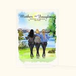 Placca acrilica personalizzata per l'anniversario di madre e figlia, ornamento per la scrivania