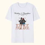 Personlig Mamma och Dotter Bästa Vän Hjärta T-shirt Födelsedag Basic T-shirt