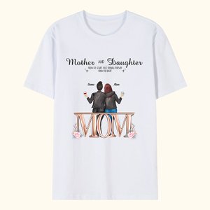 Personalisiertes Mutter-und Tochter-bester Freund-Herz-T-Shirt Geburtstags-grundlegendes T-Shirt