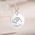 Collar personalizado con nombre y foto de perro Regalo de joyería para mascotas Regalo conmemorativo para el Día de la Madre amante de los perros