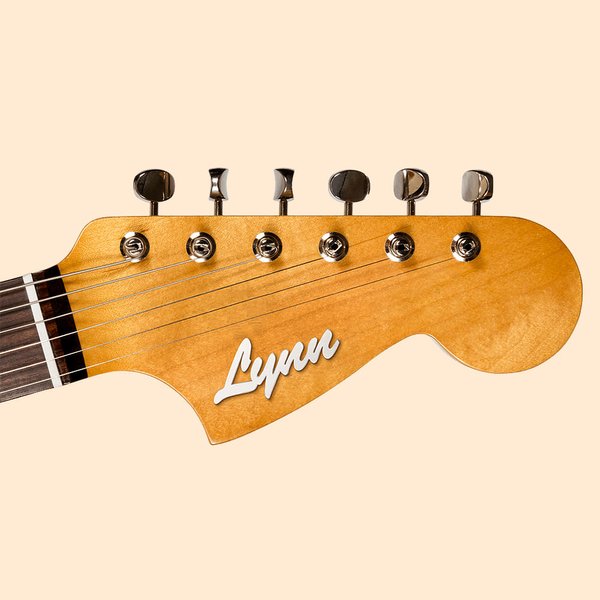 Personlig gitarrhuvud akryl namnbricka med baksida självhäftande instrumentdekor födelsedagspresent för gitarrmusikälskare