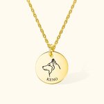 Collar personalizado con nombre y foto de perro Regalo de joyería para mascotas Regalo conmemorativo para el Día de la Madre amante de los perros