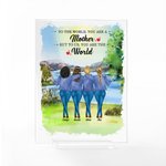 Personalizzato figlia madre migliore amore per sempre lago albero erba acrilico placca festa della mamma decorazioni casa