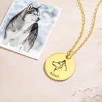 Collar personalizado con nombre y foto de perro Regalo de joyería para mascotas Regalo conmemorativo para el Día de la Madre amante de los perros