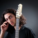 Insigne de Tête de Guitaire Personnalisé avec Texte Décoration en Acrylique ou Métal à Choix Cadeau Anniversaire pour Gitariste Musicien