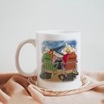 Personalized Love Couple Cartoon Couple You and Me We Got This Mountain White Ceramic Mug Couple Gift Ideas Dishwasher and Microwave Safe