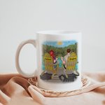 Personalizzato Partner di viaggio per la vita Marito e moglie Godetevi la vista Tazza in ceramica bianca Regalo per la coppia Tazza da caffè