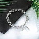 Bracelet en acier inoxydable de style Chunky à maillons surdimensionnés personnalisés