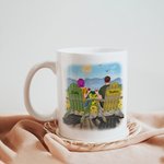 Tazza in ceramica bianca personalizzata I Met You I Love You Coppia di girasoli da bere per sempre Regali per fidanzati Regali per fidanzate 11 oz o 1