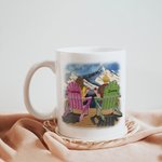 Tazza personalizzata in ceramica bianca per lui da 11 oz o 15 oz.