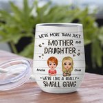 Personalized Mother and Daughter Small Gang Great Family Relationship Wine Tumbler Mother's Day Gift with Insulation Effect