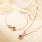 Gepersonaliseerde Projectie Micro-gesneden Foto Halsband Armband Moederdag Afstuderen Seizoen Verjaardag Valentijnsdag Gift