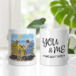 Personalised Mug You and Me Couple Enjoy the Sunflower Landscape White Ceramic Mug Gift for Lover Coffee Mug Couple Gift Ideas