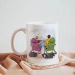 Personalized Husband And Wife Travel Partners for Life Enjoy the Mountain View White Ceramic Mug Gift for My Husband or Wife C-type Handle