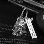 Personalized Odin Viking God Bells Ride Bell Biker Gift Good Luck Charm Key Chain Motorbike Keychain Jeep Keychain Gremlin Bells for Motorbike