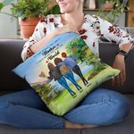 Personalized To the World You are a Mother but to Us You are the World Lakeside Vew Throw Pillow Cover Gift for Mom Bedroom Decor