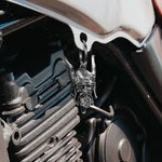 Personalized Odin Viking God Bells Ride Bell Biker Gift Good Luck Charm Key Chain Motorbike Keychain Jeep Keychain Gremlin Bells for Motorbike