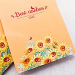 Personalised 3D Flower Greeting Card Carnation Sunflower Mother's Day Teacher's Day Gift