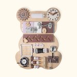 Personalized Montessori Board Activity Board Busy Board for Toddler Wooden Sensory Board Developing Board Birthday Gift