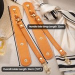 Personalized Leather Shawl Neckerchief Glove Holder with Initial for Her