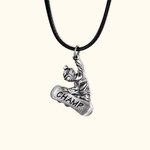 Personalizada Extreme Sports Snowboard Esquí Colgante Collar Deportes de Invierno Regalo para los amantes del esquí Adolescentes