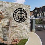 Personalized Nautical Metal Anchor Name Sign for Navigator Fisherman Captain