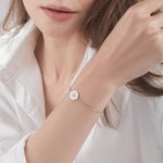 Gepersonaliseerde Sterling Zilveren Medische ID Alarm Armband voor Moederdag Vrouwen Gezond