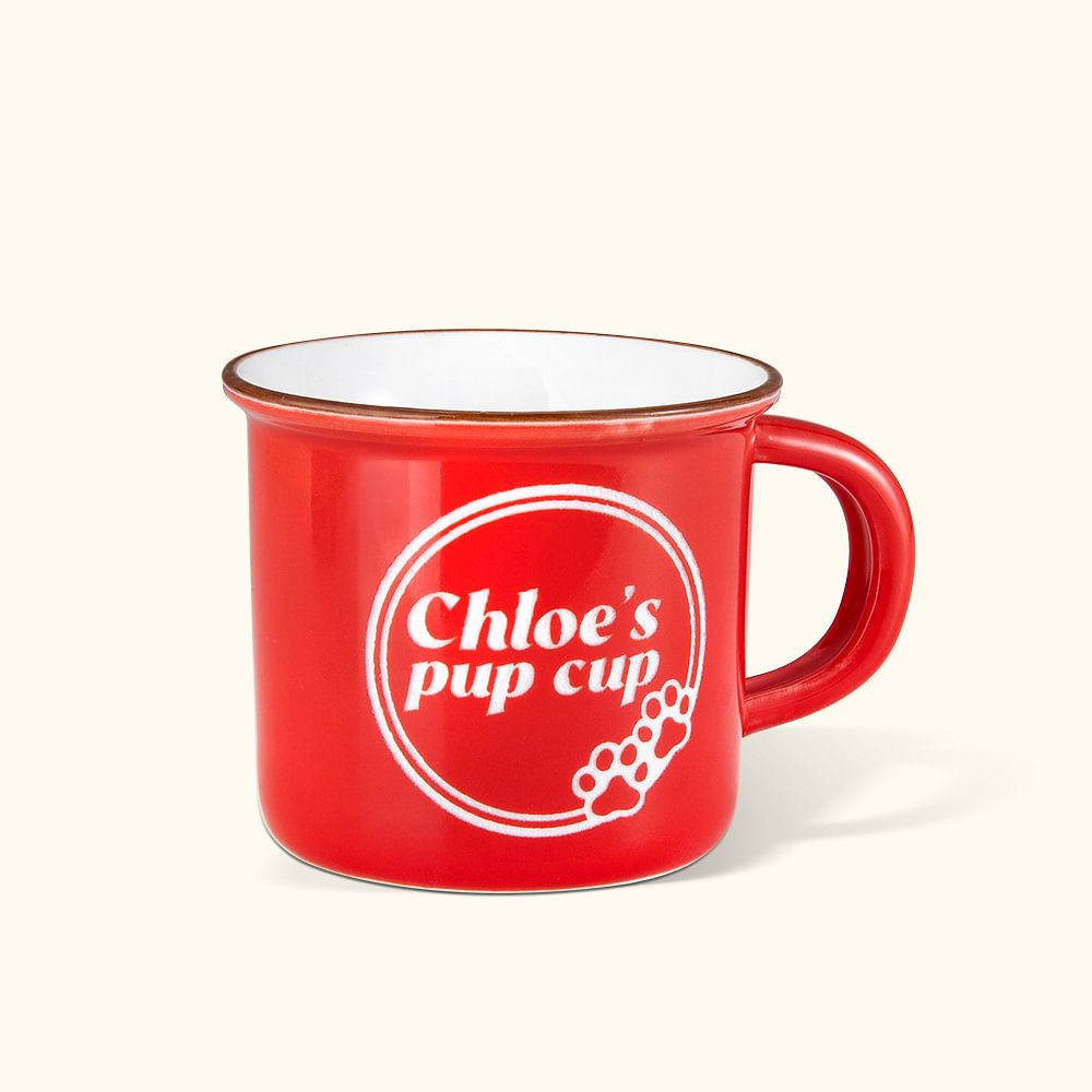 Tasse en céramique personnalisée Puppuccino Mug Pet Dog Gift 2.4oz 70ml