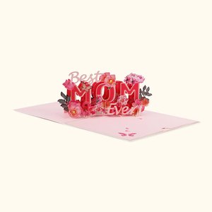 Personalised Mother's Day Card 3D Flower Greeting Card Gift for Mom