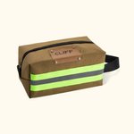 Trousse de Toilette Personnalisée avec Texte Sac Grande Capacité Style Réfléchissant Bunker Accessoires de Voyage Cadeau pour Pompier Homme