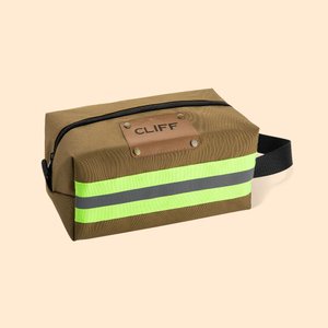 Neceser personalizado estilo bomberos Reflective Bunker Gear con texto Accesorio de viaje impermeable de gran capacidad Regalo para el Día del Padre p