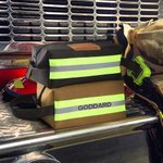 Trousse de Toilette Personnalisée avec Texte Sac Grande Capacité Style Réfléchissant Bunker Accessoires de Voyage Cadeau pour Pompier Homme