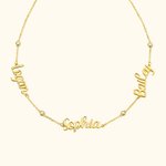 Personalised Diamond Bezel Name Necklace Mother's Day Anniversary Wedding Valentine's Day Gift