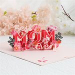 Carte de Vœux Personnalisée avec Style de Motif 3D et Texte Cadeau Fête des Mères pour Maman Grand-Mère